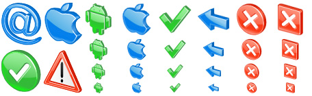 3d Glossy Icons