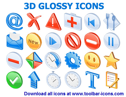 3D Glossy Icons screenshot