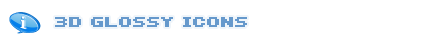 Glossy Icons for Toolbars 3D Glossy Icons