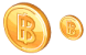 Baht coin icons