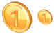 One coin icons