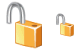 Open lock icons