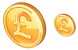 Pound coin icons