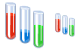 Test tubes icons