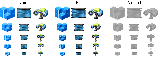 3D Printer Toolbar Icons