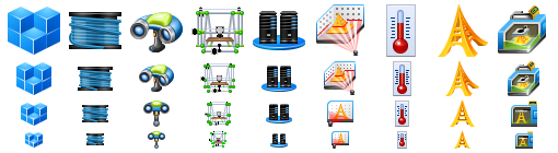 3D Printer Toolbar Icons