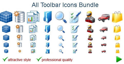 toolbar icons bundle