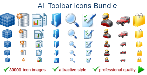 Screenshot of All Toolbar Icons All Toolbar Icons screenshot
