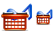 Music basket icons