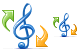 Music converter icons