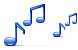 Music notes icons