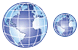 Globe icons