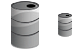 Metal barrel icons