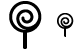 Lollipop icons