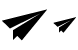 Paper airplane icons
