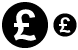 Pound coin icons