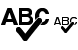 Spell checking icons