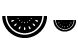 Watermelon piece icons