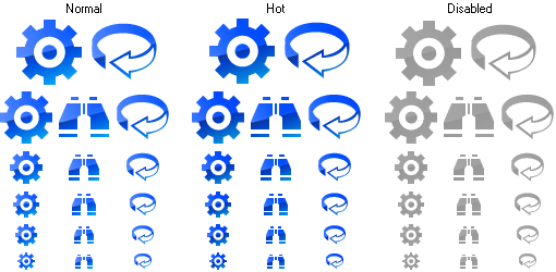 Blue Icons