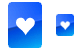 Hearts card icons