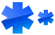 Medical star icons