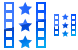 Movie trailer icons