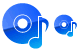 Music disk icons