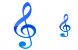 Music notation icons