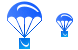 Parachute icons