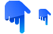Pointing down icons