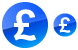 Pound coin icons