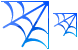 Spider web icons