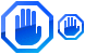 Stop symbol icons
