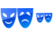 Theater symbol icons