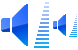 Volume level icons