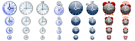 Clock Toolbar Icons