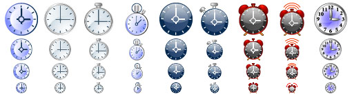 Clock Toolbar Icons