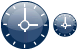 Dark clock icons