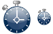 Dark timer icons
