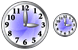 Round clock icons