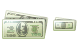 Bank notes icons