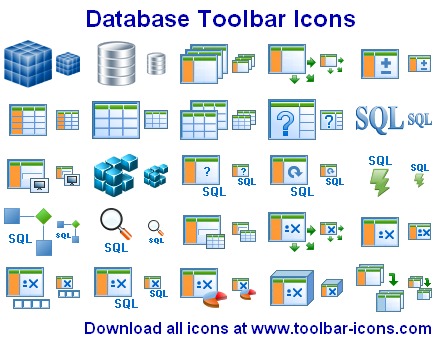 Database Toolbar Icons screenshot