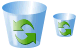 Empty dustbin icons