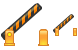 Open barrier icons