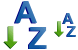 Sorting A-Z icons