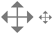 Cursor drag arrow icons