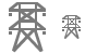 Electricity supply network icons