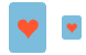 Hearts card icons