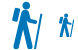 Hiker icons