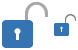 Open lock ico